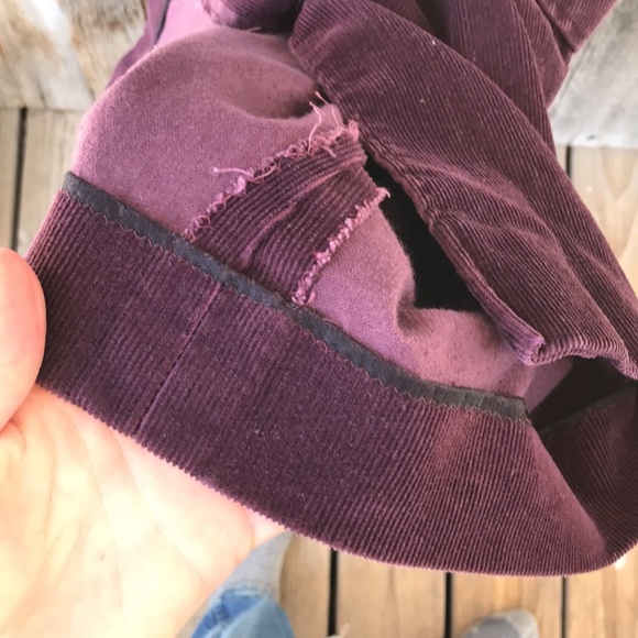 VTG 70s-80s Handmade Purple Corduroy Jumper Dress, Small - Picture 6 of 6